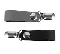 BESPORTBLE 2 Piezas clip de sombrero de bolsa para viajes estojos escolares clip para sombrero portátil sombrero para el sol colgador de gorras accesorios para sombreros clips de sombrero PU