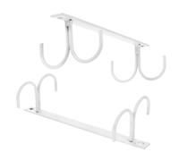 BESPORTBLE 2 piezas Colgador de Tazas de Hierro Resistente para Cocina Soporte de Taza con Ganchos Diseño Minimalista Organizador bajo Gabinete para Café