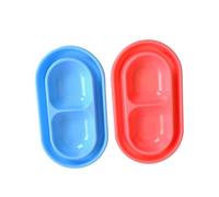 BESPORTBLE 2 Piezas Comedero para Perros de Platos de Plástico para Alimentación Diseño Colores Aleatorios para Mascotas y Cachorros Color Aleatorio Color Aleatorio