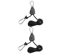 BESPORTBLE 2 Piezas cordón de gancho de elevación cuerda ligera soga portalamparas portalámparas cordón colgante polea de cuerdas de elevación elevadores de luces de trinquete Nailon
