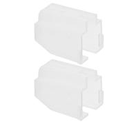 BESPORTBLE 2 Piezas de Cubierta Protectora para Aguja de Tocadiscos de Plástico Blanco, Diseño Elegante y Fácil de Limpiar para Proteger Aguja de Tocadiscos de Vinilo
