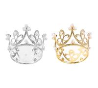 BESPORTBLE 2 Piezas de Pastel para Niñas Elegante Adorno de Cumpleaños para Tartas Accesorios de Pelo y Plata Decoración de Pastel para Celebraciones Infantiles