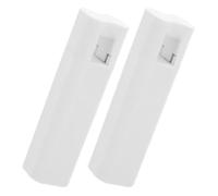 BESPORTBLE 2 Piezas de Perillas de Cordón para Cortinas Romanas, Soporte Cuadrado de Plástico Blanco Peso para Manejo Fiable y Elegante en Ventanas