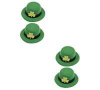 BESPORTBLE 2 Piezas De Sombreros Leprechaun Para El Día De San Patricio - Accesorios Festivos Con Horquillas - Ideal Para Decorar El Hogar y Celebraciones Temáticas