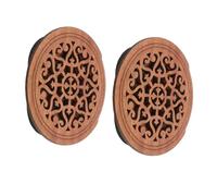 BESPORTBLE 2 Piezas de Sonido para Guitarra Acústica Tapa de Agujero de Sonido de Madera Color Marrón Oscuro Supresor de Retroalimentación y de Sonora para Guitarras Folk y Eléctricas