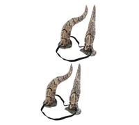 BESPORTBLE 2 piezas Diadema de Cuernos Animales para Halloween y Cosplay Accesorio y Duradero para Fiestas y Disfraces