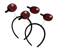 BESPORTBLE 2 Piezas Diademas Deportivas Divertidas Forma Raqueta Tenis Mesa Accesorios Fiesta Cómodas Antideslizantes Para Niñas