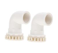 BESPORTBLE 2 Piezas Drenaje del Codo del Tanque de Peces válvula Manguera y Conector Bomba Accesorios pecera Accesorio de pecera peceras Conector de PVC para acuarios Junta de Manguera