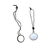 BESPORTBLE 2 Piezas Espejos de Buceo Ajustables con Cuerda Accesorios para Seguridad Buceo Barco y Cuevas de Negro y Blanco