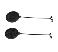 BESPORTBLE 2 piezas Filtros Pop para Micrófono Pantallas Antiviento con Clip y Brazo Estabilizador Protección Efectiva para Grabación y Transmisión