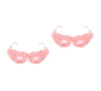 BESPORTBLE 2 Piezas Gafas De Sol De Amor De Felpa Fiesta Revelar Gafas De Sol Sin Montura De Corazón Anteojos Peludos Gafas En Forma De Corazón Pelo Tonos Novedosos Rosa Ordenador Personal