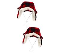 BESPORTBLE 2 Piezas Gorro de Lana para Mascotas Sombrero de Perro Gorra de Gato Mascota Lindo Sombrero de Mascota Linda Mascota petg Pets Boina para Mascotas Boina de Peluche Banda elástica