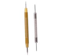 BESPORTBLE 2 Piezas Herramienta de Barra de Herramienta de extracción de pasadores de Reloj Ver Herramientas Reloj Herramienta de reparación Aluminio Golden