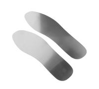 BESPORTBLE 2 piezas Insoles de Acero Inoxidable Resistentes y Antiperforación para Hombre y Mujer Plantillas Ligeras Antideslizantes para Botas de Trabajo y Calzado de Camping Talla