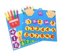 BESPORTBLE 2 Piezas Juguete Montessori Matemáticas Fieltro Suave para Contar Suma y Resta Educación Temprana y Niñas Sensoriales Educativo Portátil