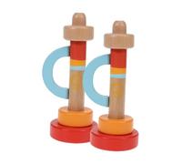 BESPORTBLE 2 Piezas Juguete Musical de Madera para Trompetas Instrumento Educativo para Desarrollo Infantil y Celebraciones