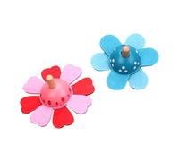 BESPORTBLE 2 Piezas Juguetes de Madera para Giroscopios Tradicionales de Colores Brillantes Educativo para Aliviar Ansiedad y Estimular Diversión Interior Regalo para Varias