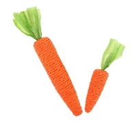 BESPORTBLE 2 Piezas Juguetes para Gatos Forma de Zanahoria para Masticar y Limpiar Dientes Interactivos para Fortalecer Patas y Prevenir Arañazos para y Casa