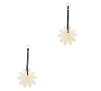 BESPORTBLE 2 Piezas llavero margarita decoración amar Colgante Keychains para mujeres Keychains pequeños llavero para billetera Llavero estético cuero pu