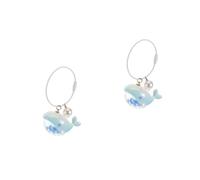BESPORTBLE 2 Piezas Llavero Pequeño Delfín Linda Figura De Delfín Lindo Llavero De Ballena Keychains Vistoso Favores De Fiesta De Delfines Accesorios Colgante De Cadena Clave Acrílico