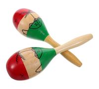 BESPORTBLE 2 Piezas Maracas de Madera para Montessori de Instrumentos Musicales con Sonido para Educación Temprana y Actividades Interactivas Grupo