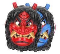 BESPORTBLE 2 Piezas Máscara De De Látex Demonio Divertido Víspera De Todos Revelar Realista Condujo Aterrador Mascarada Adulto Decoración El Plastico