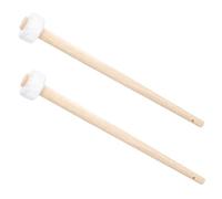 BESPORTBLE 2 piezas Mazas para Gong con Mango de Madera Pulido Accesorio Ligero y Cómodo para Percusión sin Bordes Afilados para Actuaciones con Gong Chino