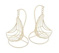 BESPORTBLE 2 Piezas Mini Columpio de Cesta Colgante de Metal para Casa de Muñecas Decoración Detallada y Realista Mueble Miniatura para Jardín de Hadas y Adorno de Escritorio