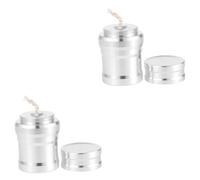 BESPORTBLE 2 Piezas Mini Lámpara De Alcohol Quemador Parabrisas Estufas De Mechero Calentadores Portátiles Calentadores Libre Luces De Laboratorio Fogón De Mesa Horno De