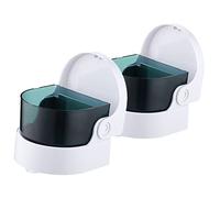 BESPORTBLE 2 piezas Mini Limpiadora Ultrasónica para Joyas Vibración de Alta Máquina y Antideslizante para Collares Anillos y Accesorios Plata Creativo