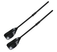 BESPORTBLE 2 Piezas Pala Desmontable de Kayak Negra Mango Ergonómico PVC | Accesorio para Botes Inflables y Madera, Uso Recreativo, Alta Fiabilidad, para Sup y Kayak
