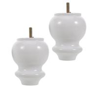 BESPORTBLE 2 Piezas Patas de Sofá de Madera Maciza Soporte Resistente para Muebles Estilo Europeo Vintage para Sillón Mesa de Café Aparador