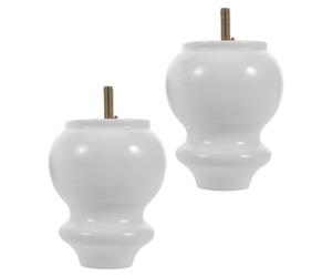 BESPORTBLE 2 Piezas Patas de Sofá de Madera Maciza Soporte Resistente para Muebles Estilo Europeo Vintage para Sillón Mesa de Café Aparador