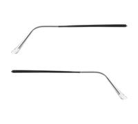 BESPORTBLE 2 Piezas Patillas de Repuesto para Anteojos de Metal, Ajuste | Aleación y Silicona, Diseño Estilizado, Reduce Presión en Orejas, Color Negro, Repuesto para Gafas de Sol