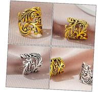 BESPORTBLE 2 Piezas Pendientes Tipo Ear Cuff Pendientes De Mujer Joyería De Moda Clip De Oreja De Moda Orejera Retro Accesorios Para La Oreja Delicado Pendiente Cobre Plata