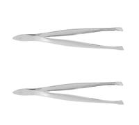 BESPORTBLE 2 Piezas Pinzas para Cejas de Acero Inoxidable Diseño Biselado, Antideslizantes y Fáciles de Limpiar, Ideales para Depilar y Maquillar Precisión Color Aleatorio