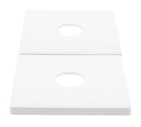 BESPORTBLE 2 Piezas Placa de Cubierta de Salida de Plástico para Enchufes con Orificio para Cables, Tapa Desmontable para Panel Eléctrico en Hogares y Hoteles