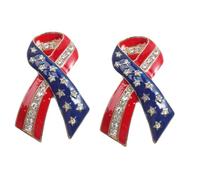 BESPORTBLE 2 Piezas ramillete de broche insignias de estilo americano aleación de corsage alfiler de ropa de moda insignia de aleación broches bandera nacional accesorio de vestir