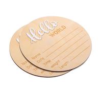 BESPORTBLE 2 Piezas Señales Nombre Para Recién Nacido De Madera Para Hospital Para Anunciar Nacimiento Accesorio Fotográfico