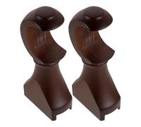 BESPORTBLE 2 Piezas Soporte de Madera para Barra de Cortina Fijación Fuerte y Material Resistente, Adecuado para Sala de Estar y Decoración del Hogar en Estilo Clásico y Natural