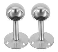 BESPORTBLE 2 Piezas Soporte de Techo para Barra de Cortina de Acero Inoxidable Engrosado, Duradero y Ahorrador de Espacio para Balcones y Techos, con Diseño Robusto y Fácil Instalación