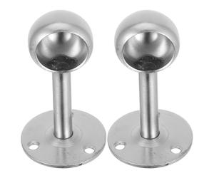 BESPORTBLE 2 Piezas Soporte de Techo para Barra de Cortina de Acero Inoxidable Engrosado, Duradero y Ahorrador de Espacio para Balcones y Techos, con Diseño Robusto y Fácil Instalación
