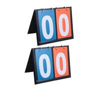 BESPORTBLE 2 Piezas Tablero de Puntuación de Baloncesto Portátil con Flip Manual para Eventos Deportivos Escuelas y Comunidades Puntuación Doble Mecanismo Duradero y de Usar