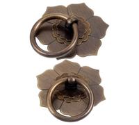 BESPORTBLE 2 Piezas Tiradores de Anilla Vintage de Aleación Metálica para Armarios Acabado Resistente y Diseño Redondo para Puertas y Cajones