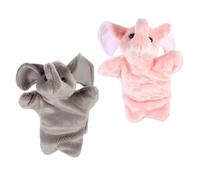 BESPORTBLE 2 Piezas Títeres de Mano de Animales Muñecos de de Peluche para rol y Cuentos Juguetes Educativos para y Divertidos Fiestas Temáticas y Shows de Títeres