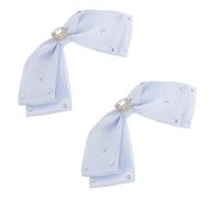BESPORTBLE 2 piezas Unidades Clips para Cabello con Lazo de Tela Elegante y Pinzas para Niñas Accesorio Versátil para Flequillo y Peinados Diarios