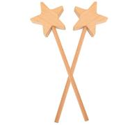 BESPORTBLE 2 Piezas Varita De Hada Estrella De Madera Hecha Mano para Colorear DIY para Decoración De Habitación De Hadas y Dibujo