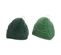 BESPORTBLE 2 Piezas Velas Aromáticas Creativas en Forma de Zongzi para Festival del Bote del Dragón, Cera de Soja Verde Aroma Refrescante y Decoración para Oficina y Hogar