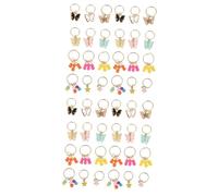 BESPORTBLE 2 Series Accesorios Colgantes Para Rastas Conformado Moda Anillos Decoración Para Peinados Accesorios Para Peinados Joyería De Trenzado Encantos De Pelo Trenzado 24 Piezas X 2