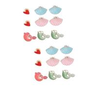 BESPORTBLE 2 series Adorable Broche Para El Pecho Para Mujer Accesorio De Joyería Para Mujer Broches Lindo Broche Para Niña Accesorios De Dibujos Animados Decoración De 9 piezas*2